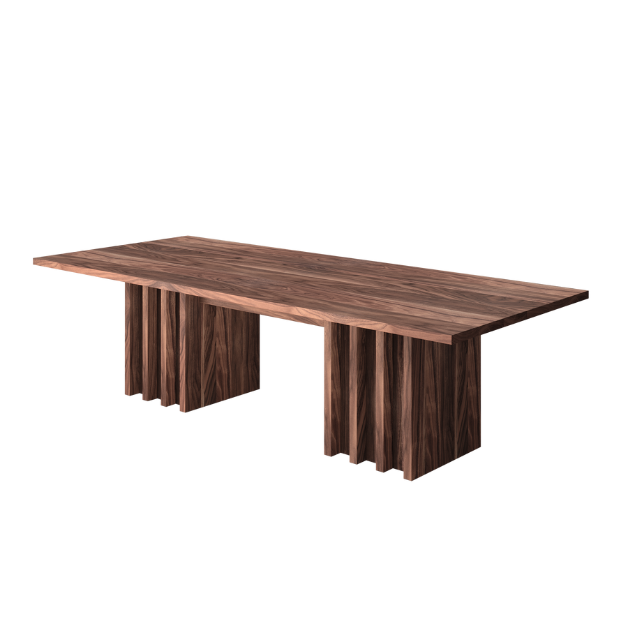 conference room table in walnut